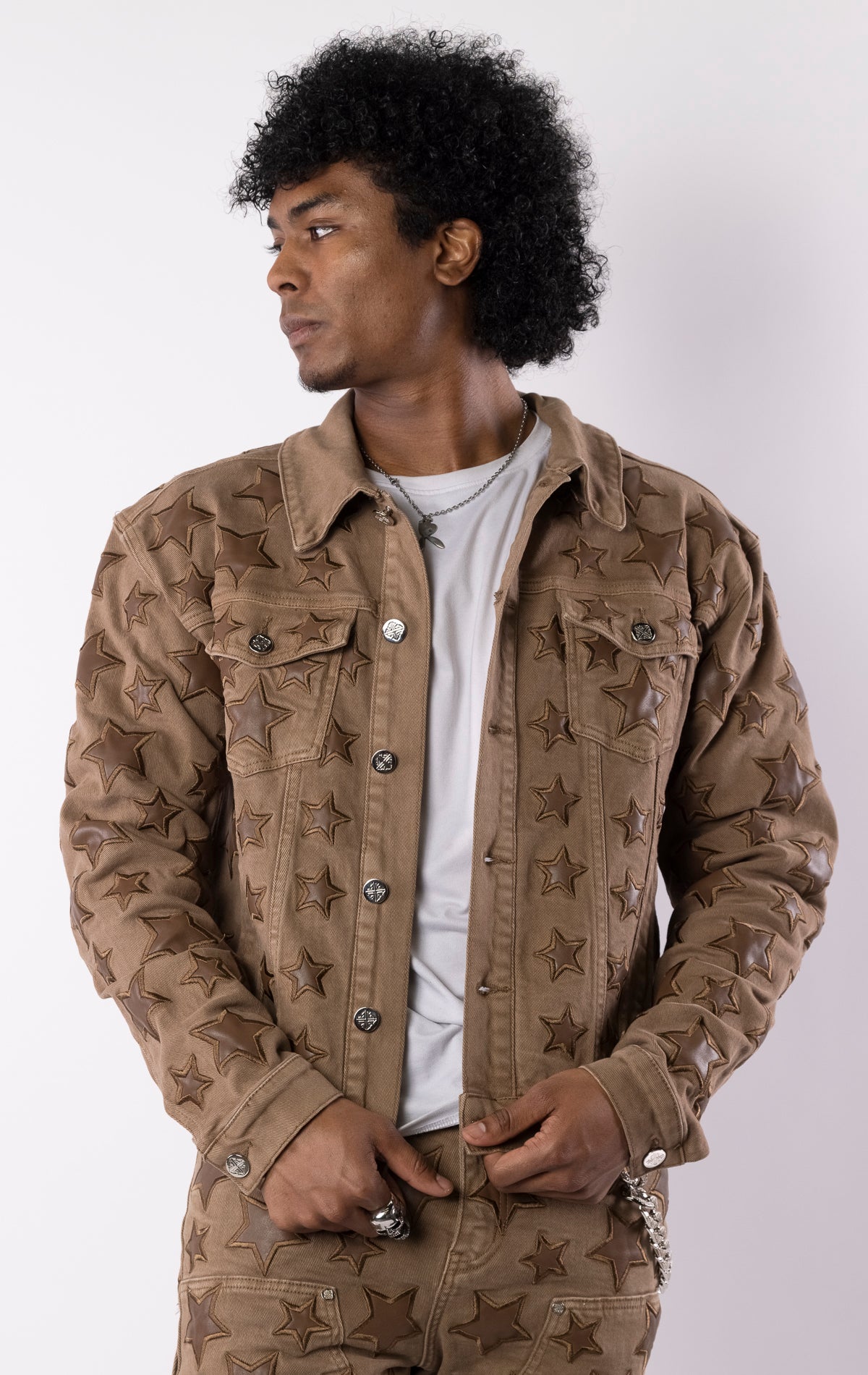 Obsidian Stars Denim Jacket